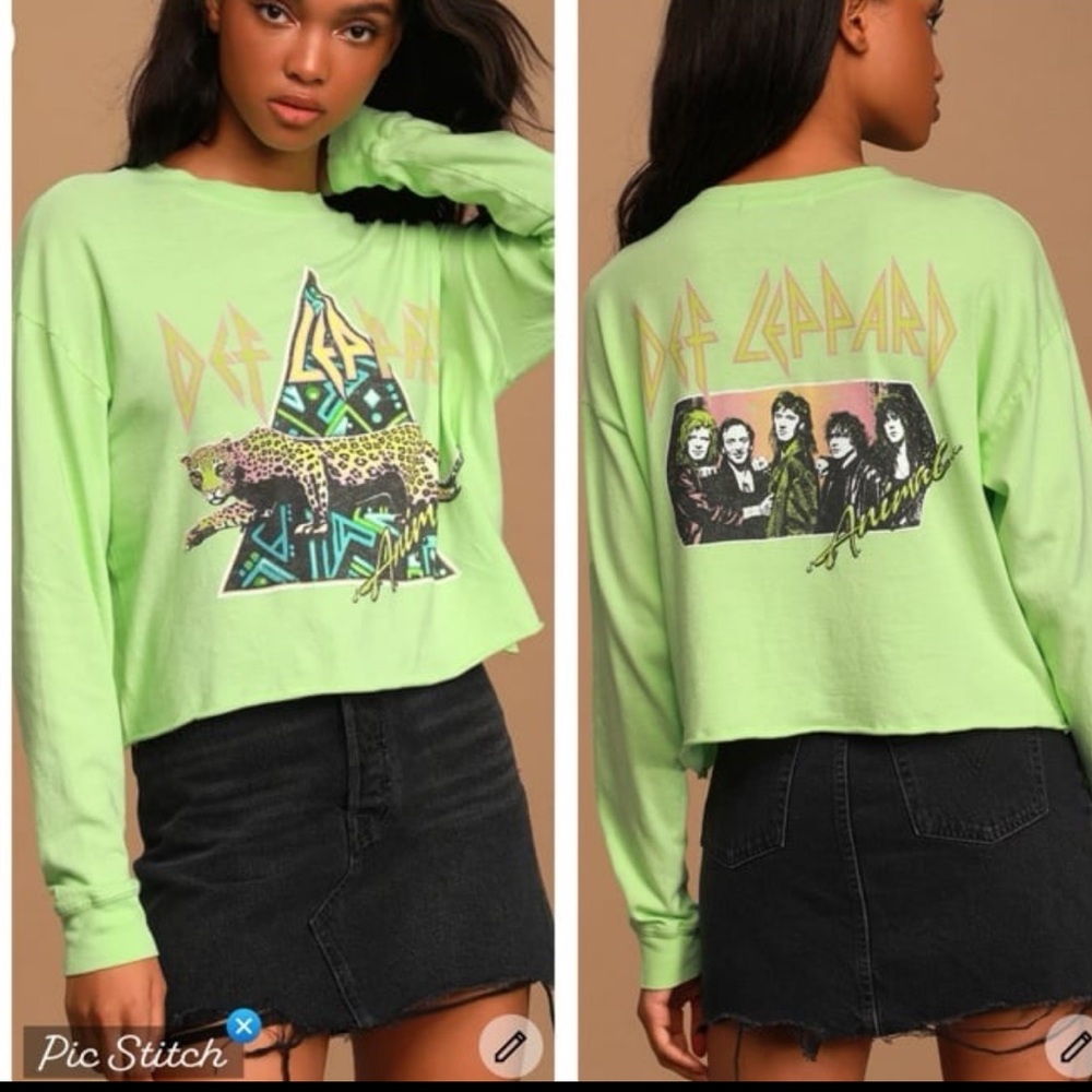 Daydreamer Def Leppard Graphic Long Sleeve Tee